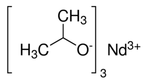 Neodymium(III) isopropoxide - CAS:19236-15-8 - Nd(Oi-Pr)3, Neodymium tri(2-propanolate), Neodymium(III) isopropoxide, Neodymium(3+) propan-2-olate, Propanol, neodymium(3+) salt (9CI), Isopropylalcohol, neodymium(3+) salt (8CI), Neodymium tris(isopropoxide